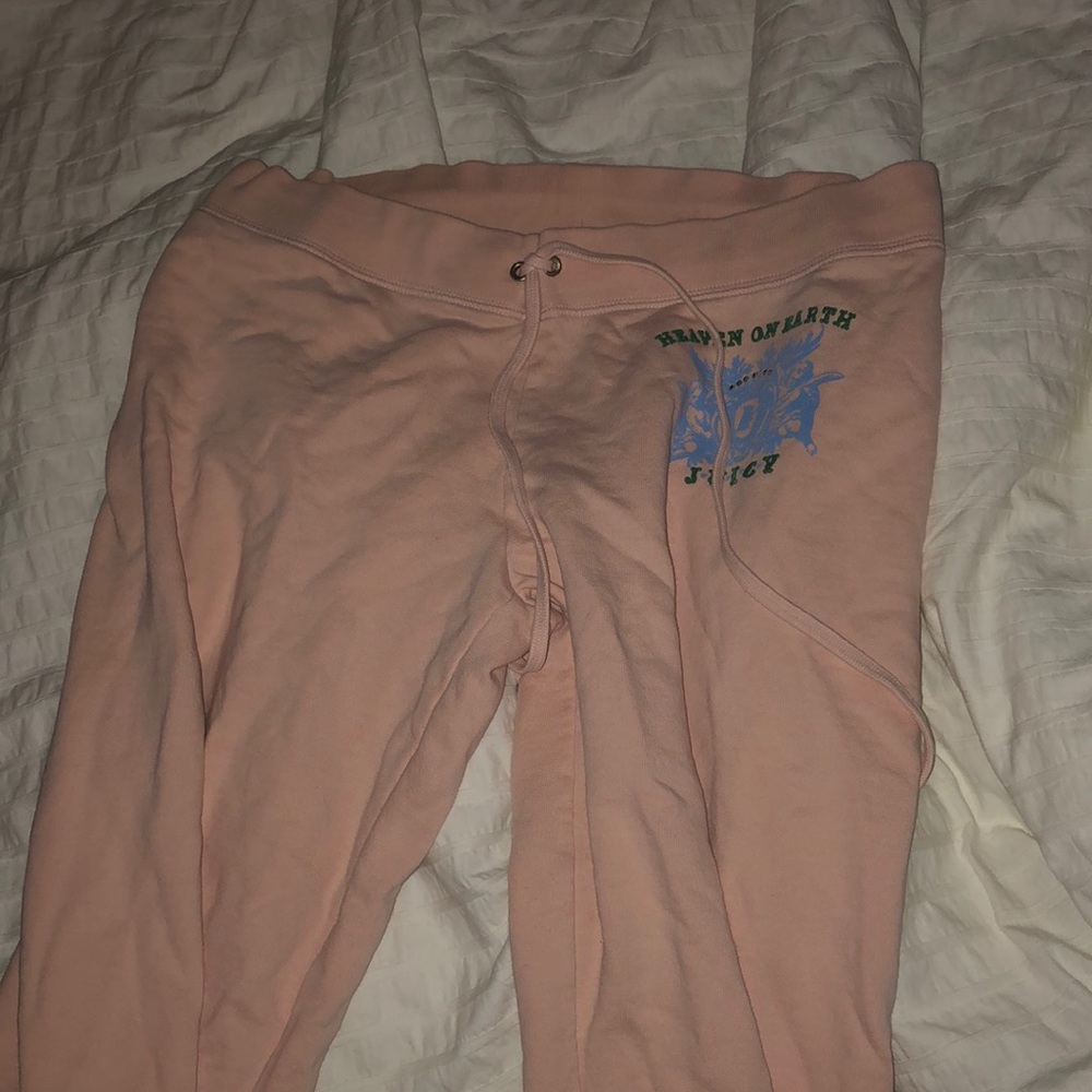 light pink juicy couture flare pants